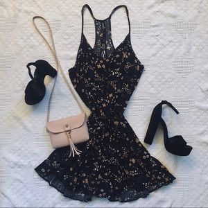 Floral Laced-Up-Back Sundress